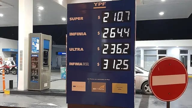 Los nuevos valores de los combustibles YPF en Rafaela