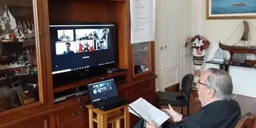 Encuentro entre Lunhi y el embajador chino en Argentina