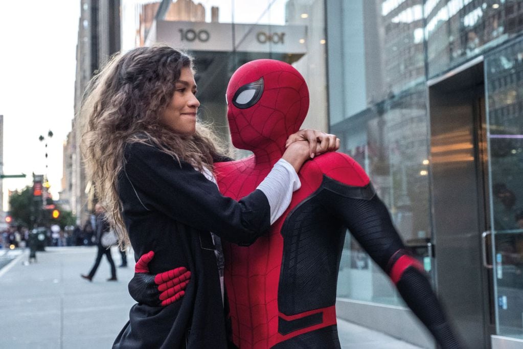 Tom Holland y Zendaya nuevamente en la piel de Spider-Man y MJ. (Jay Maidment/Columbia Pictures/Sony via AP)