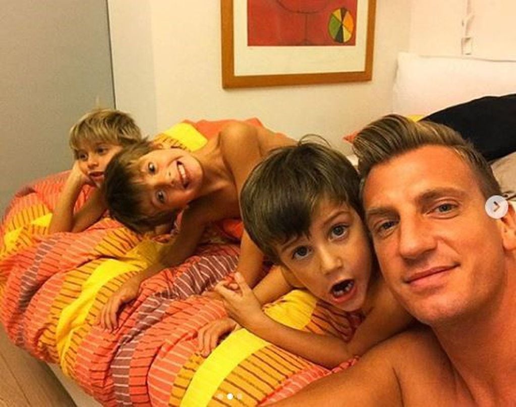 Maxi López extraña a sus hijos. (Instagram/@officialmaxilopez)