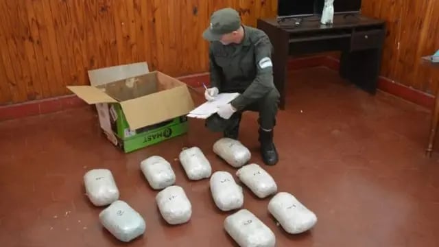 Gendarmería frustra envío millonario de droga en la terminal de Puerto Esperanza