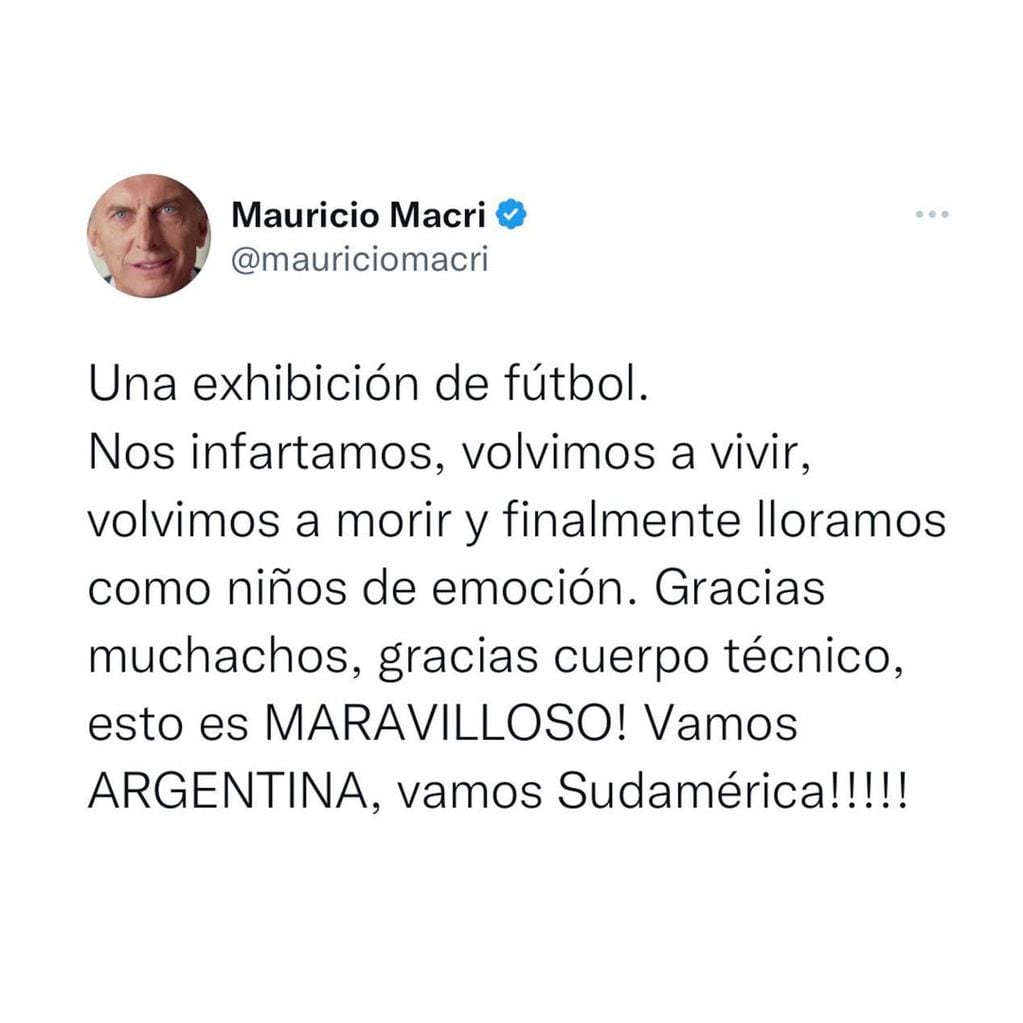Los mensajes de los políticos tras el triunfo de la Selección Argentina en el Mundial de Qatar 2022.