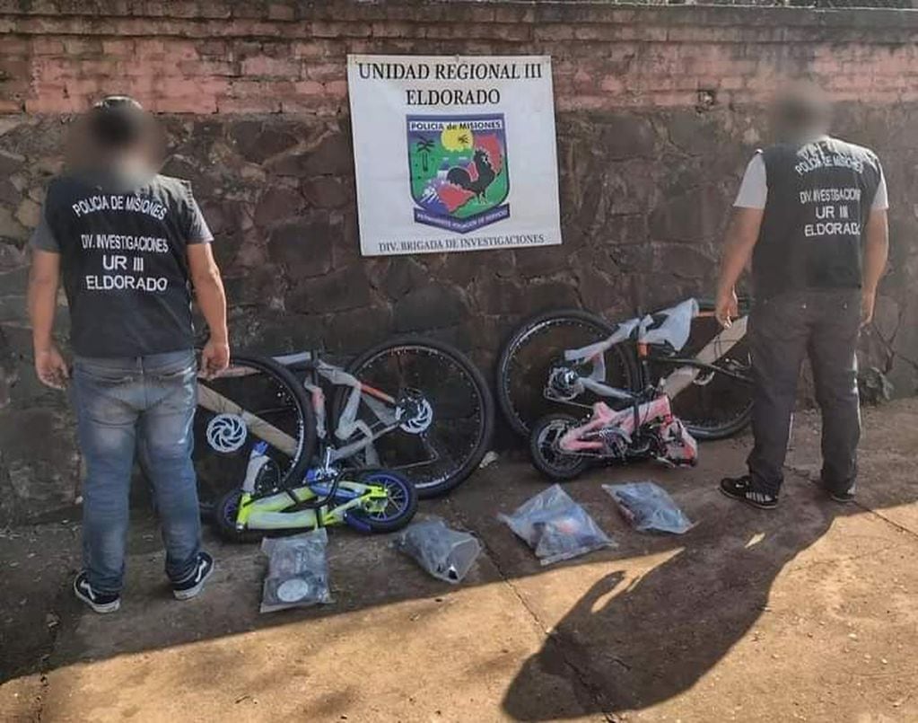 Recuperaron bicicletas que habían sido sustraídas de un local comercial en Eldorado.