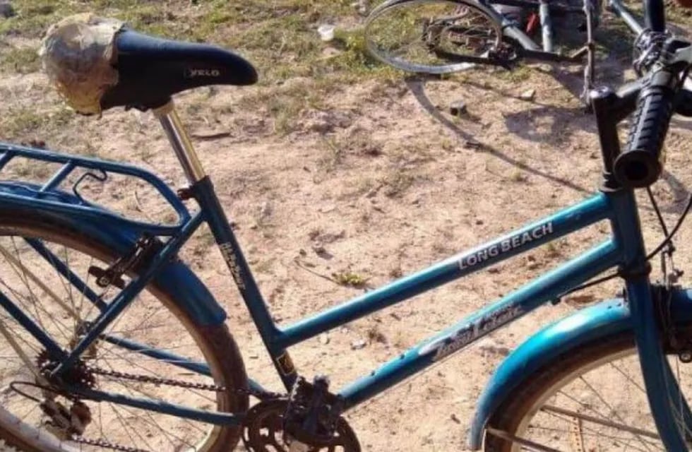 La bicicleta que usaba el detenido (Foto: Twitter/@ragotelam)