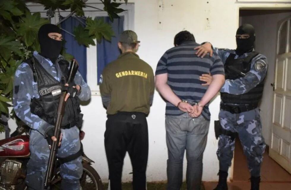 Atraparon en Jardín América a un narco que tenía pedido de captura internacional. (Foto: Policía de Misiones)