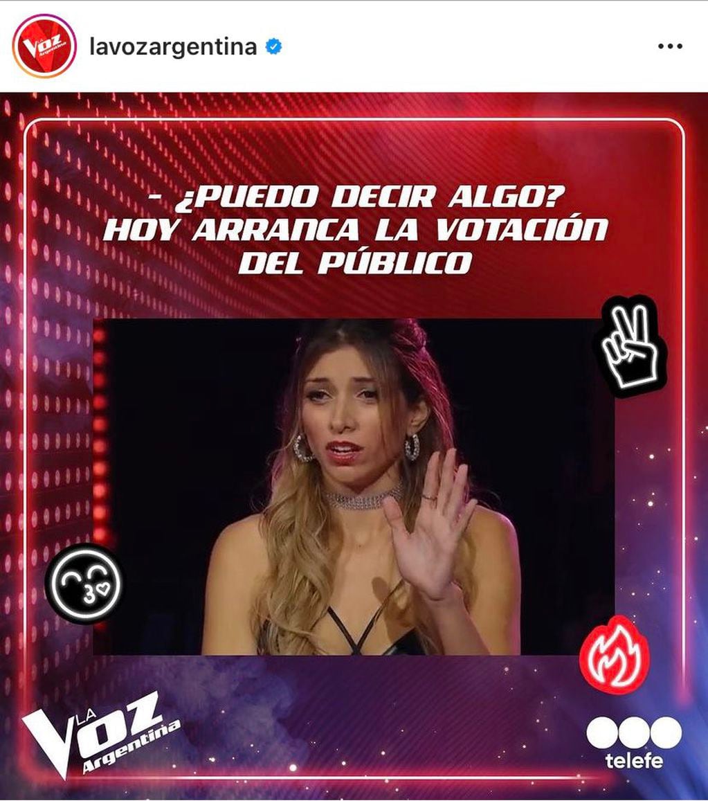 Jessica Amicucci se convirtió en un meme de La Voz Argentina.