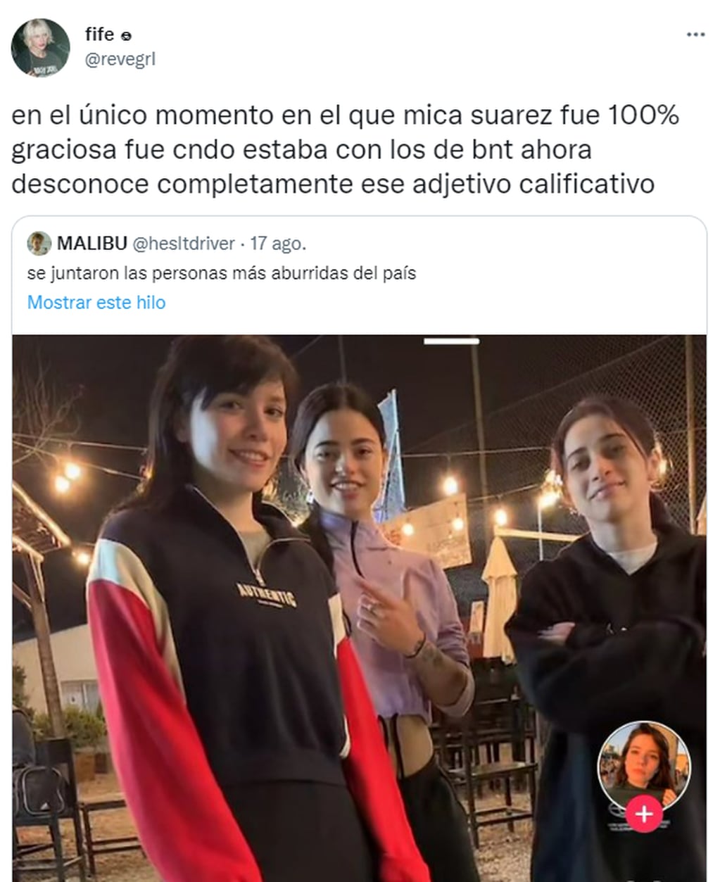 Qué pasó con Mica Suárez, la Youtuber que compartió un video en TikTok y generó polémica.