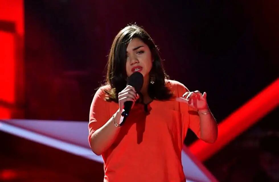 Sofía Casadey cantó en La Voz Argentina y emocionó al jurado.