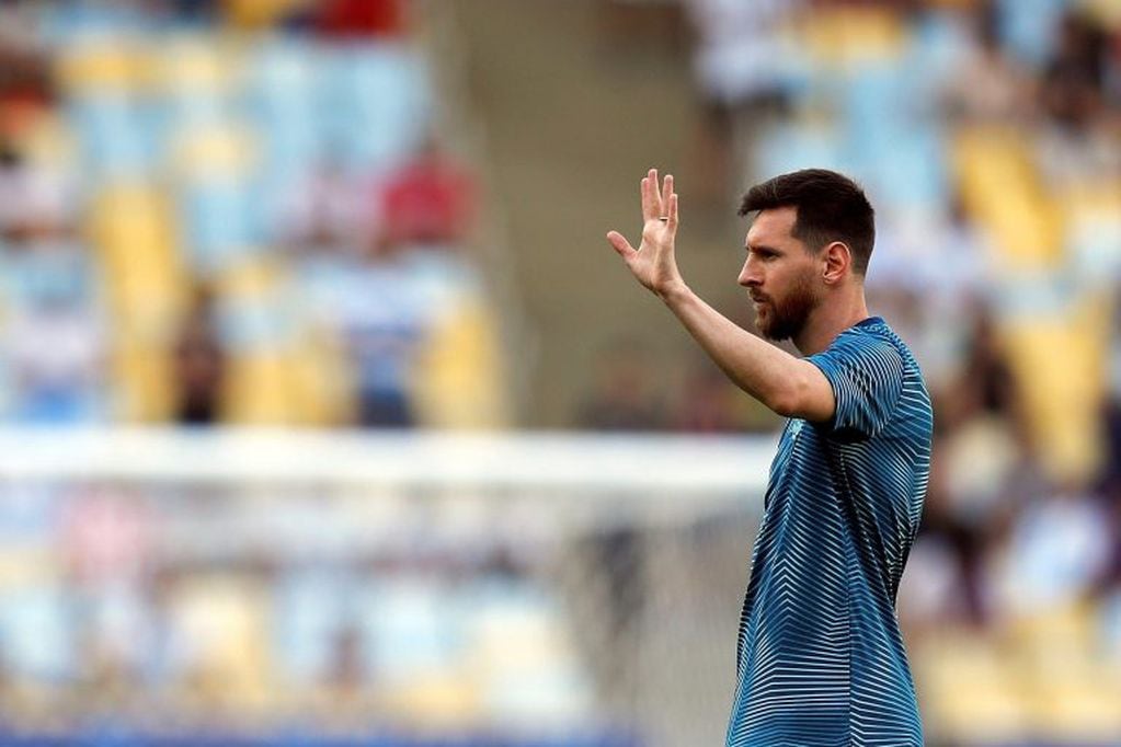 Para Pasculli: "Messi no es el mismo en la Selección que en el Barcelona". Foto: EFE/Antonio Lacerda.