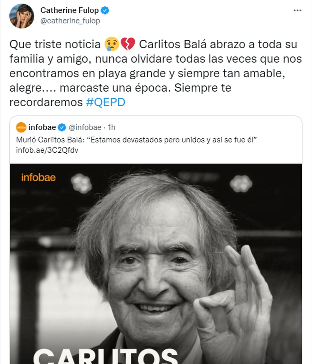 El adiós de las celebridades a Carlitos Balá.