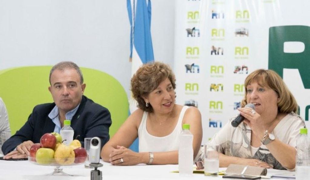 Durante la conferencia de prensa participó el intendente de Viedma, Pedro Pesatti (web).