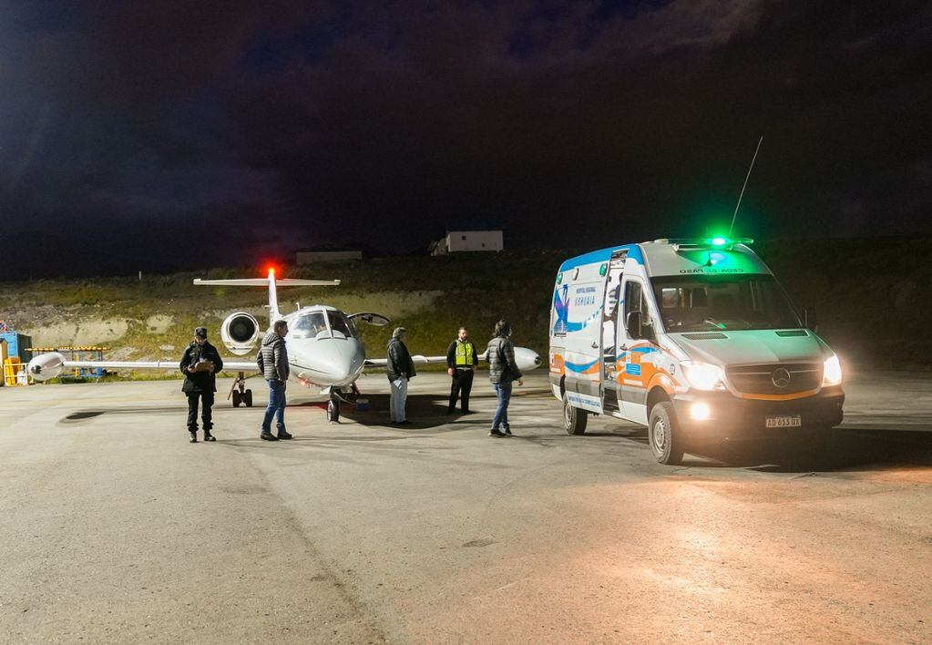 El Gobierno fueguino realizó una evacuación sanitaria desde las Islas Malvinas