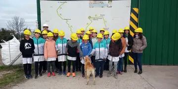 visita de alumnos a la Planta de Separación de Residuos