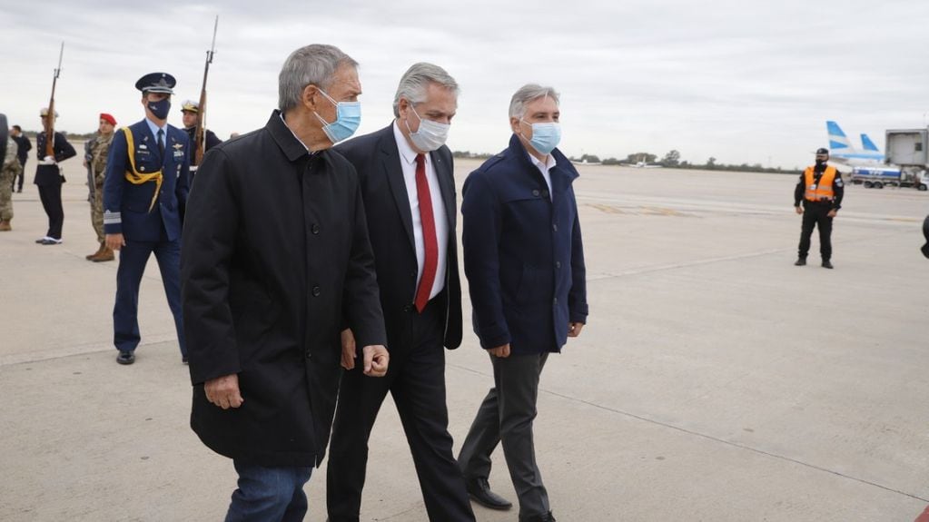 Alberto Fernández estuvo en Córdoba en abril pasado, y fue recibido por Juan Schiaretti y Martín Llaryora.