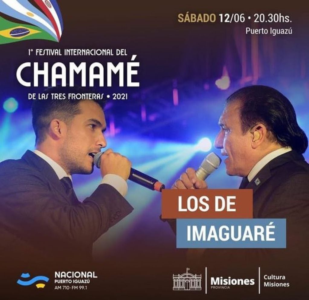 El 1° Festival Internacional del Chamamé de las Tres Fronteras se realizará en Puerto Iguazú