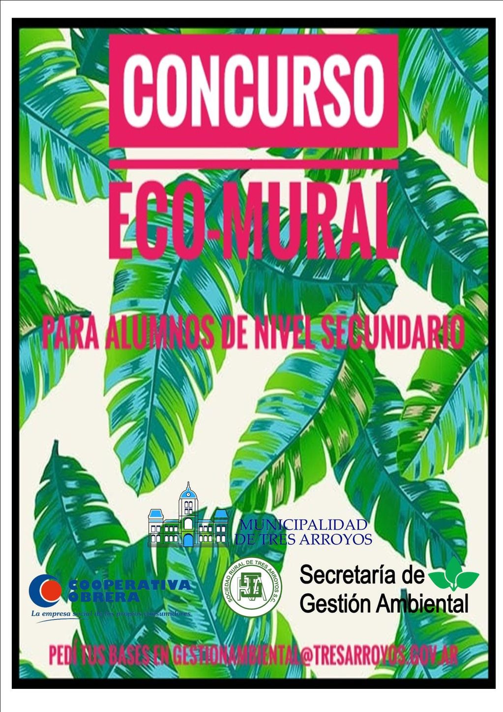 Concurso ECO-Murales para las escuelas secundarias de Tres Arroyos