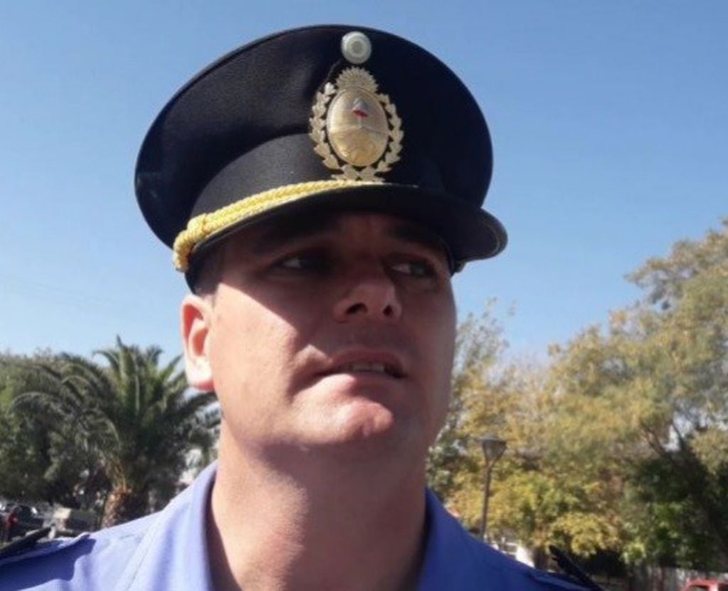 Comisario Ivan Bermúdez,  jefe de la Policía Vial Zona Sur.