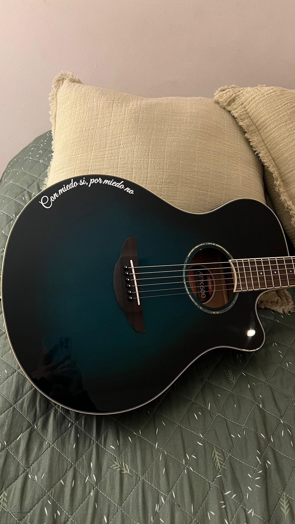 La guitarra que le regalaron a Bautista de Gran Hermano 2024