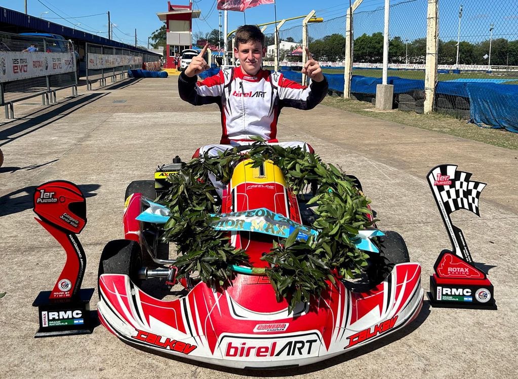 Fausto Arnaudo Piloto de Arroyito campeón de la Iame Series Junior M10