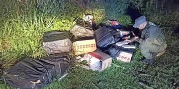 Gendarmería incauta contrabando millonario de cigarrillos en Puerto Iguazú