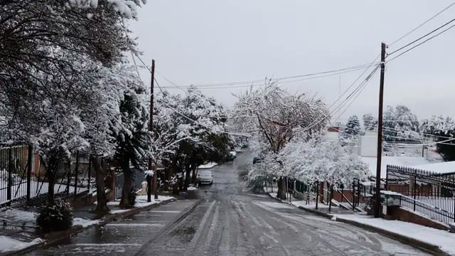Nieve en Carlos Paz