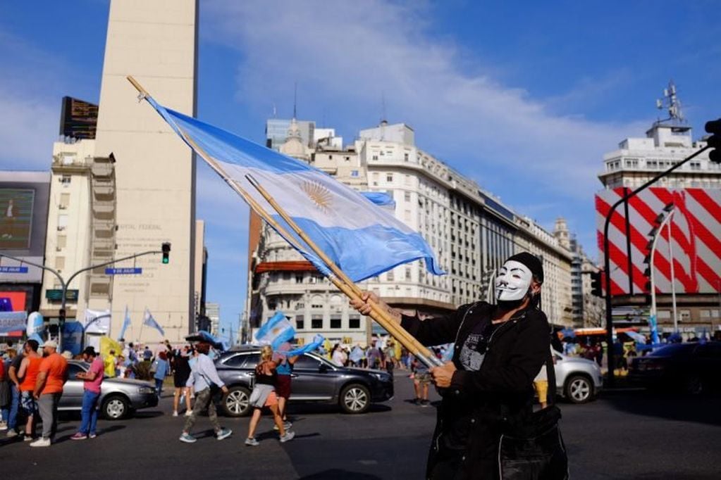 Un nuevo banderazo en contra del Gobierno (Foto: Clarín)