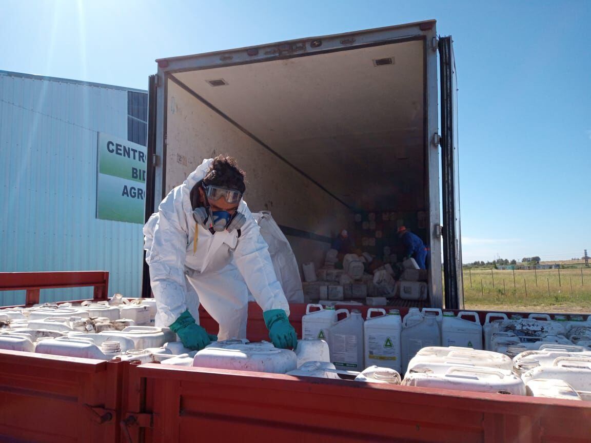 Se recibieron 1800 bidones de 20 lts y 1335 bidones de 5 y 10 lts en la campaña de recolección de envases vacíos fitosanitarios en el Partido de Tres Arroyos