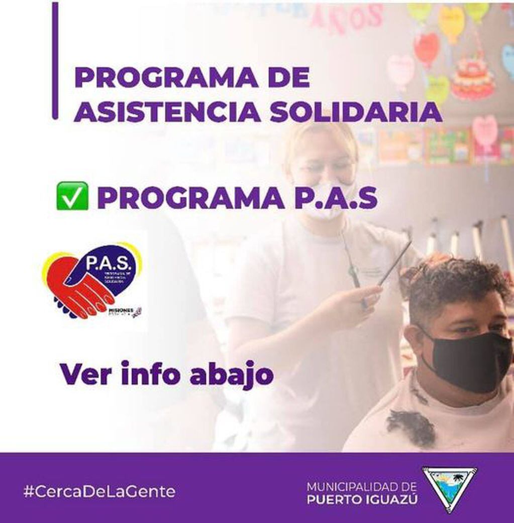 Esta semana, el Programa de Asistencia Solidaria (P.A.S) estará en Puerto Iguazú