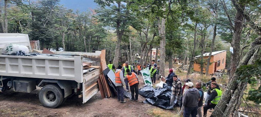 Ushuaia: desarman más de diez construcciones irregulares