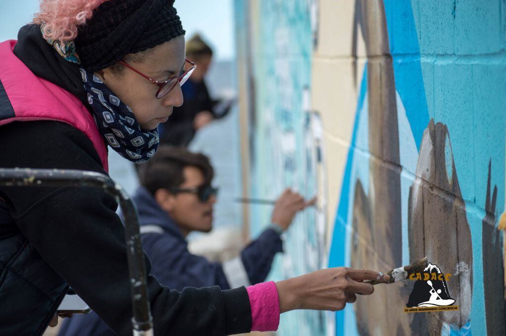 La fundación CADACE presentó mural artístico en la reserva provincial