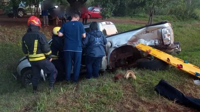 Accidente vial en Guaraní dejó como saldo a tres lesionados