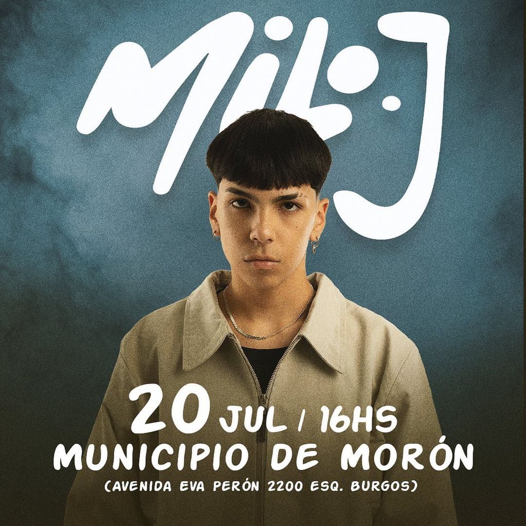 Milo J anunció un show gratuito en Morón: cuándo, dónde y a qué hora se presenta