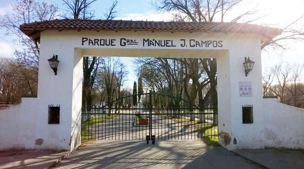 Portal de acceso del Parque Campos (Noticias del Sur Online)