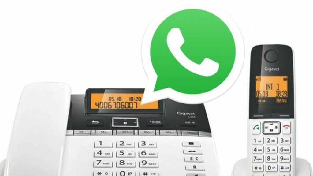 Whatsapp disponible en el teléfono fijo.