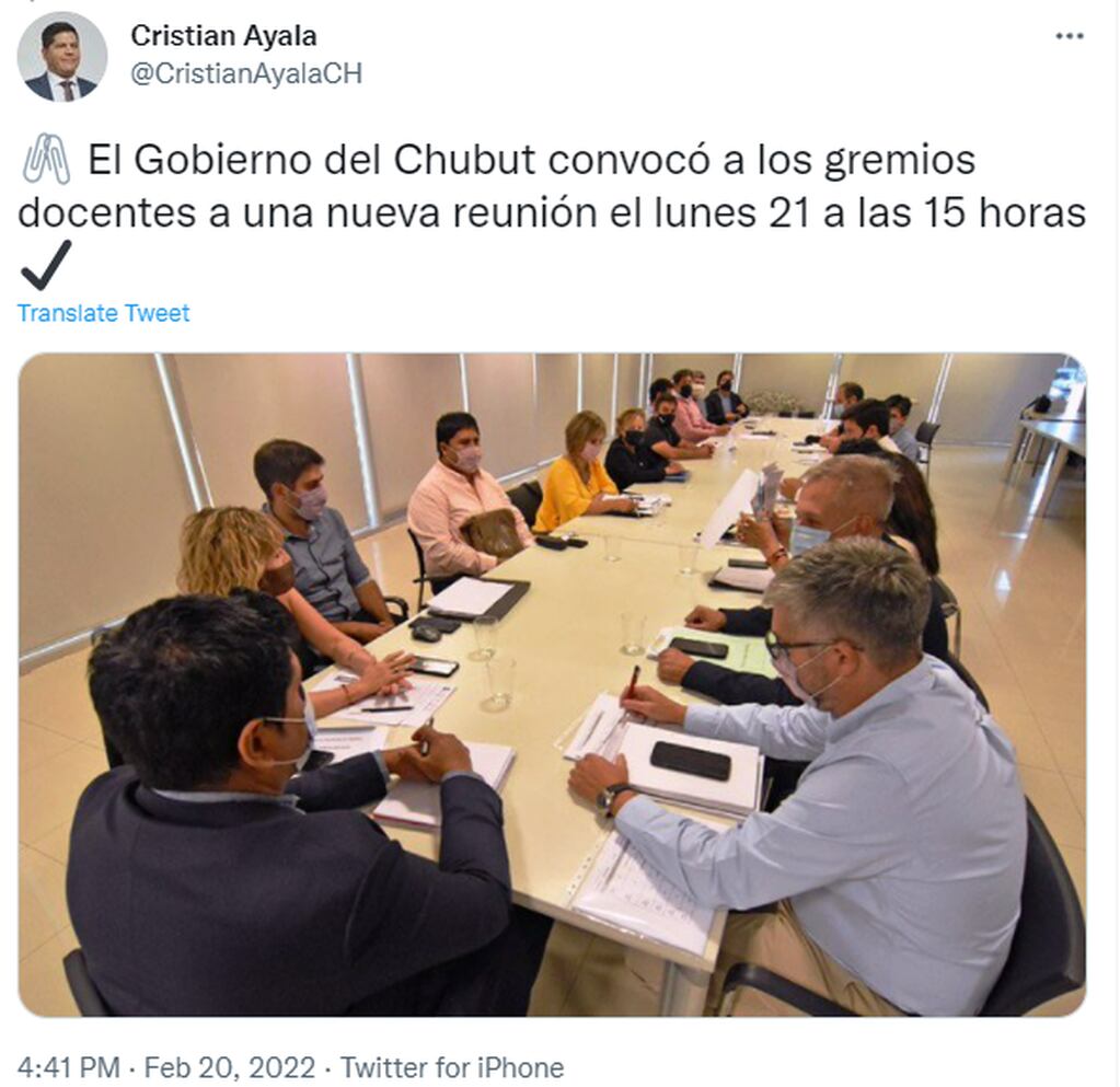 Desde el lunes el Gobierno de Chubut se está reuniendo con los gremios docentes.