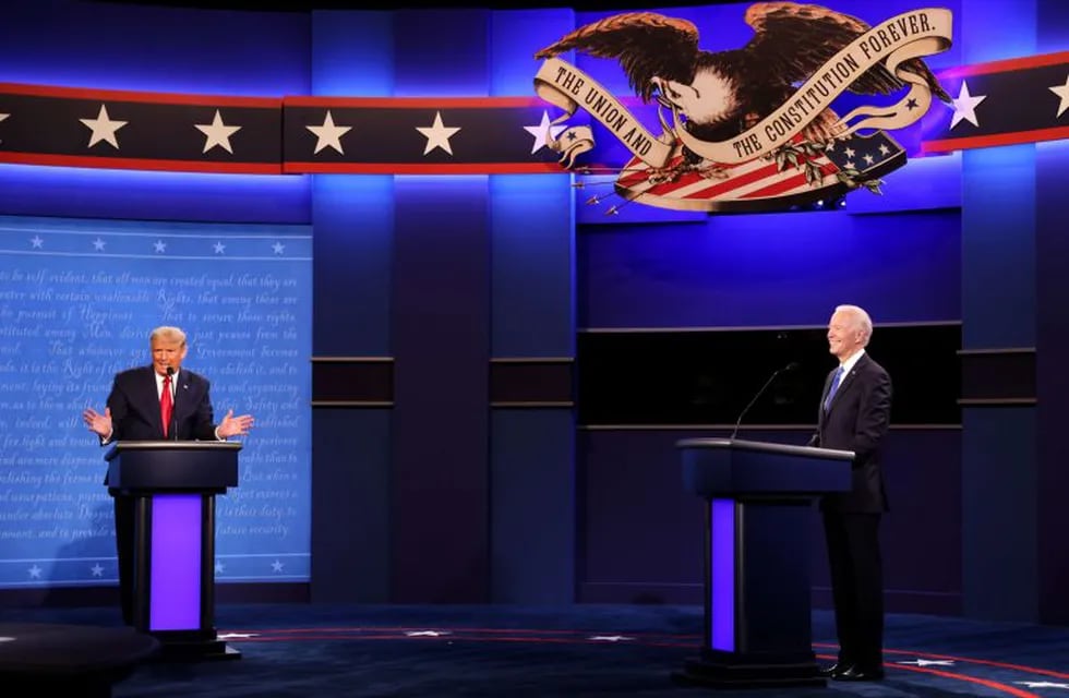 Último debate en Estados Unidos: Trump y Biden intercambiaron ataques sobre el coronavirus: (Foto: Justin Sullivan/Getty Images/AFP)