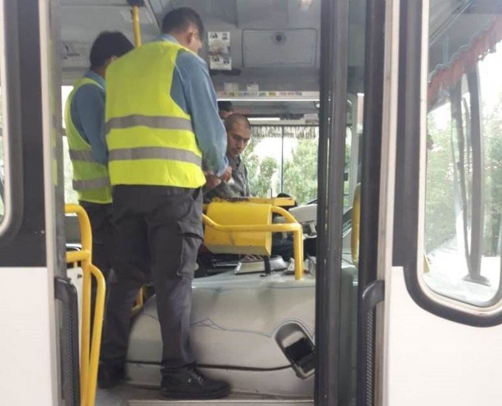 Los choferes de colectivos fueron controlados.