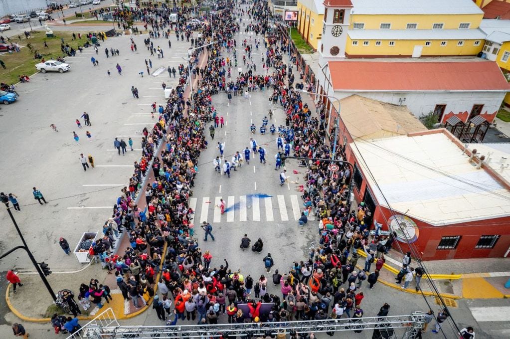 Ushuaia recibió una gran cantidad de turistas durante el fin de semana de Carnavales