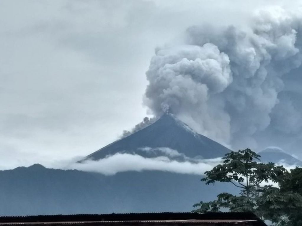 La erupción del Volcán de Fuego en Guatemala. Foto: Especial/NOTIMEX/dpa