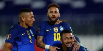 Gabriel Jesús y Neymar
