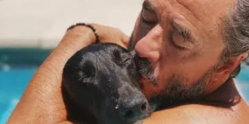 Pablo Granados y su perro Molfino