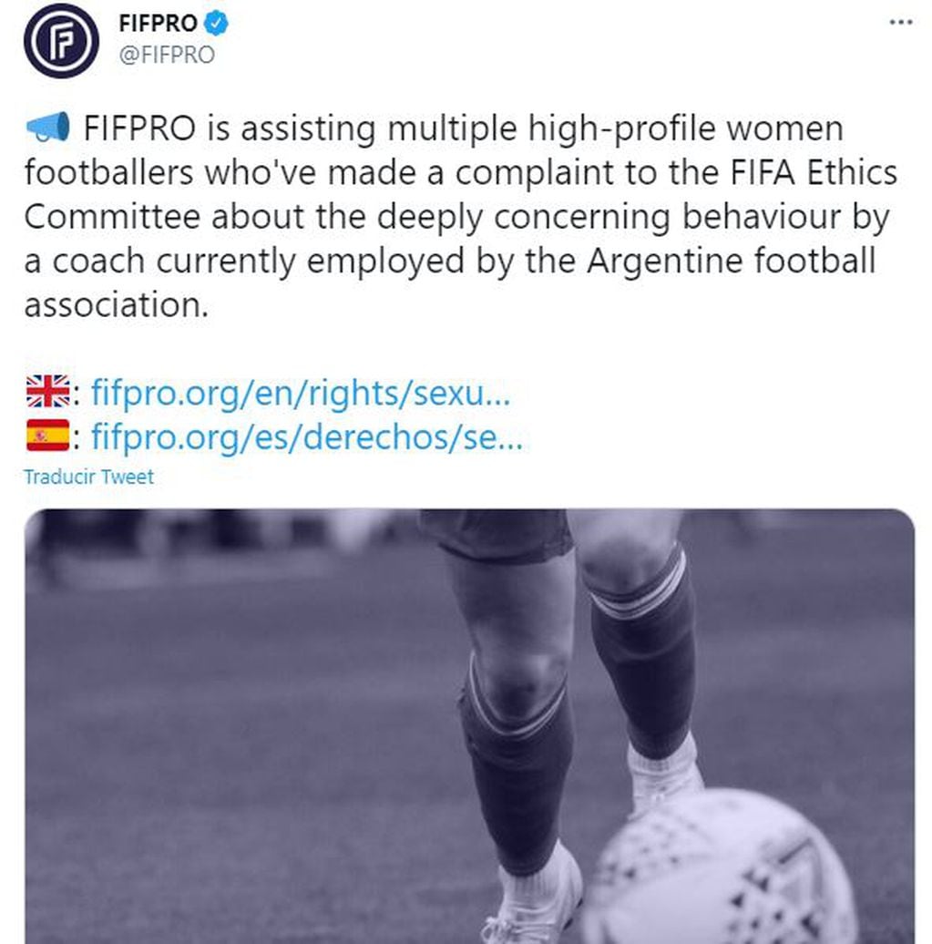 Futbolistas argentinas denunciaron a un entrenador de AFA por acoso sexual.