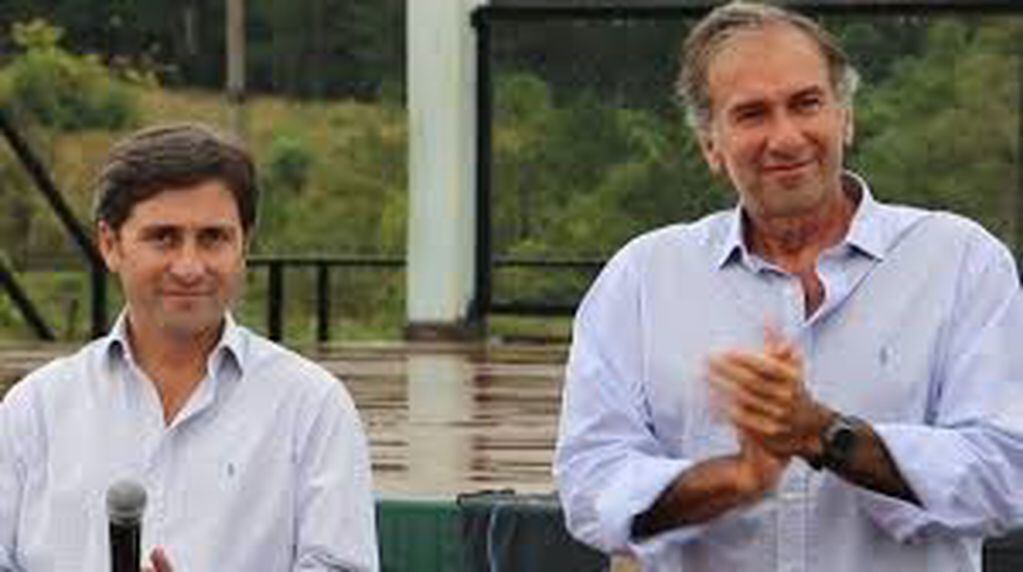 Martín Goerling (izq.) junto al presidente del PRO y senador nacional, Humberto Schiavoni. (WEB)