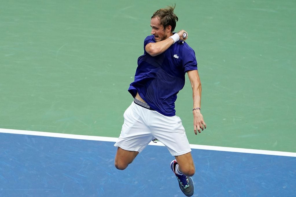 El ruso Daniil Medvedev quiere su propia fiesta en la final del US Open. (AP)