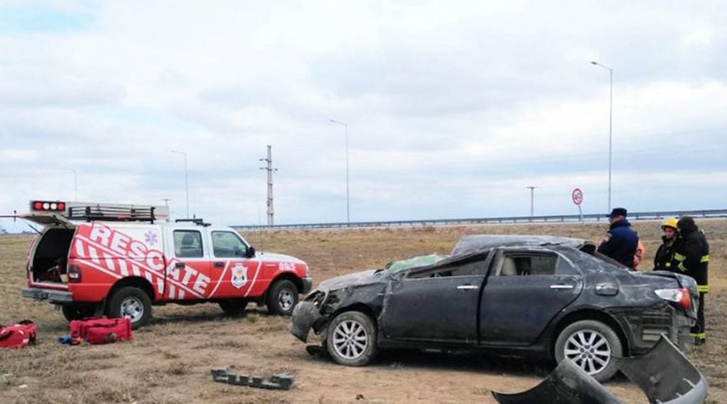 El accidente ocurrió en la autovía Córdoba Río Cuarto (Valeria Vaira)