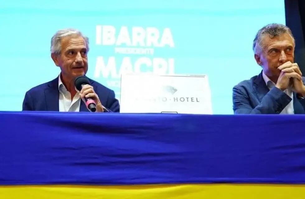 Andrés Ibarra y Mauricio Macri.