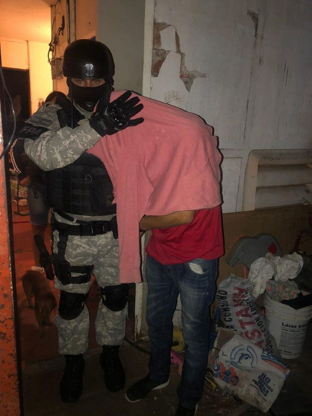 Detenidos por drogas en barrio SEP (FPA).