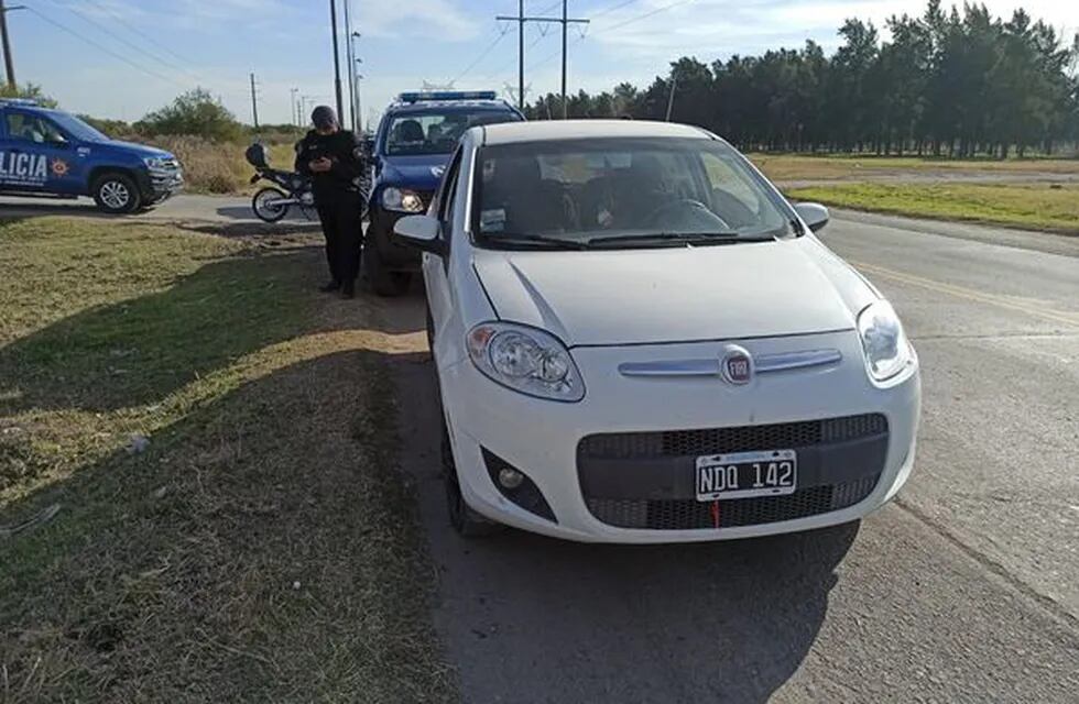 Encontraron el auto que había sido robado en Zavalla (Facebook Comuna de Zavalla)