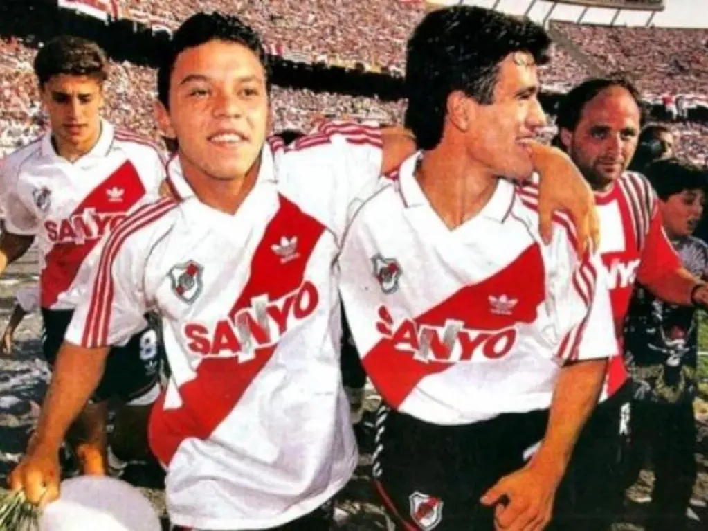 River campeón 1994, Gallardo y Ortega fueron figuras.