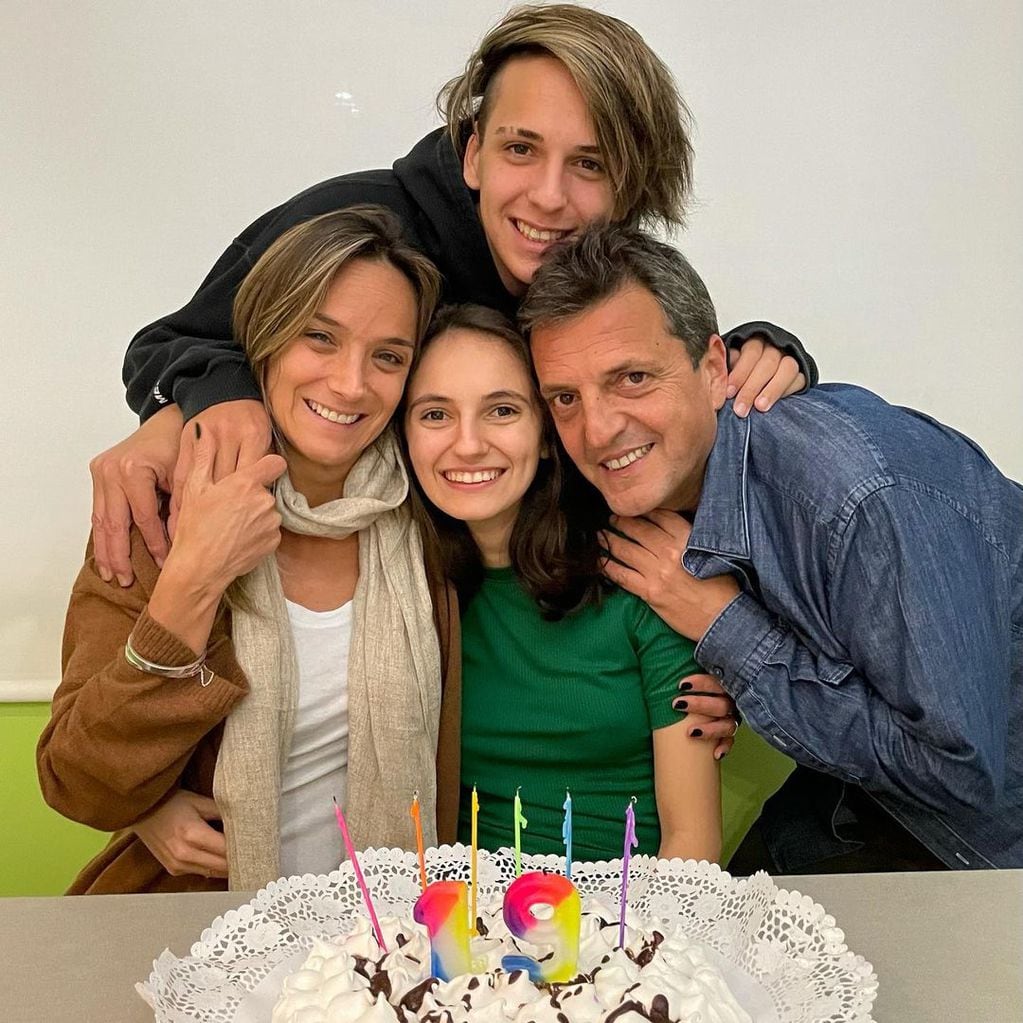 Sergio Massa y su familia